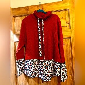 Cheetah print sweater